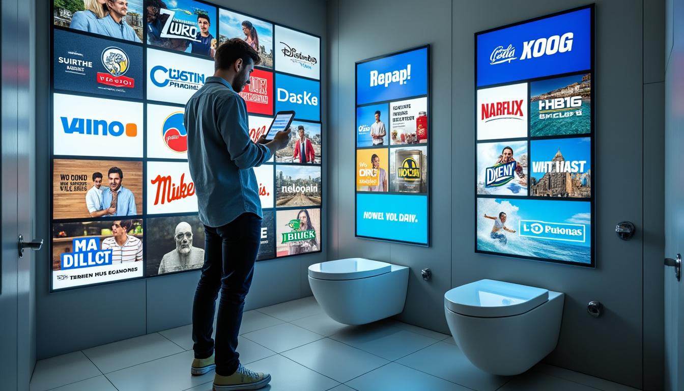 États-Unis : au chômage, il transforme ses toilettes en panneaux publicitaires prisés par les marques 5 un homme au chômage aux états-unis transforme ses toilettes en panneaux publicitaires innovants, attirant l'attention des marques et créant une source de revenus originale.