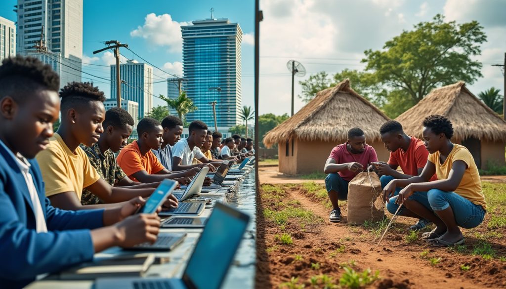 découvrez comment le numérique se développe au bénin tout en modifiant les disparités sociales et économiques dans le pays.