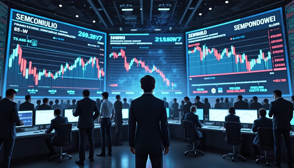 analyse du ralentissement du s&p 500, où les pertes dans les secteurs des semi-conducteurs et des logiciels annulent les gains récents, impactant la dynamique du marché.