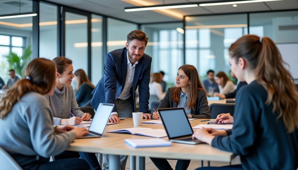 À l'école de commerce de Rodez, les étudiants sont avant tout perçus comme des salariés en formation 1 découvrez comment à l'école de commerce de rodez, les étudiants sont considérés comme des salariés en formation, alliant théorie et expérience professionnelle pour mieux préparer leur avenir.