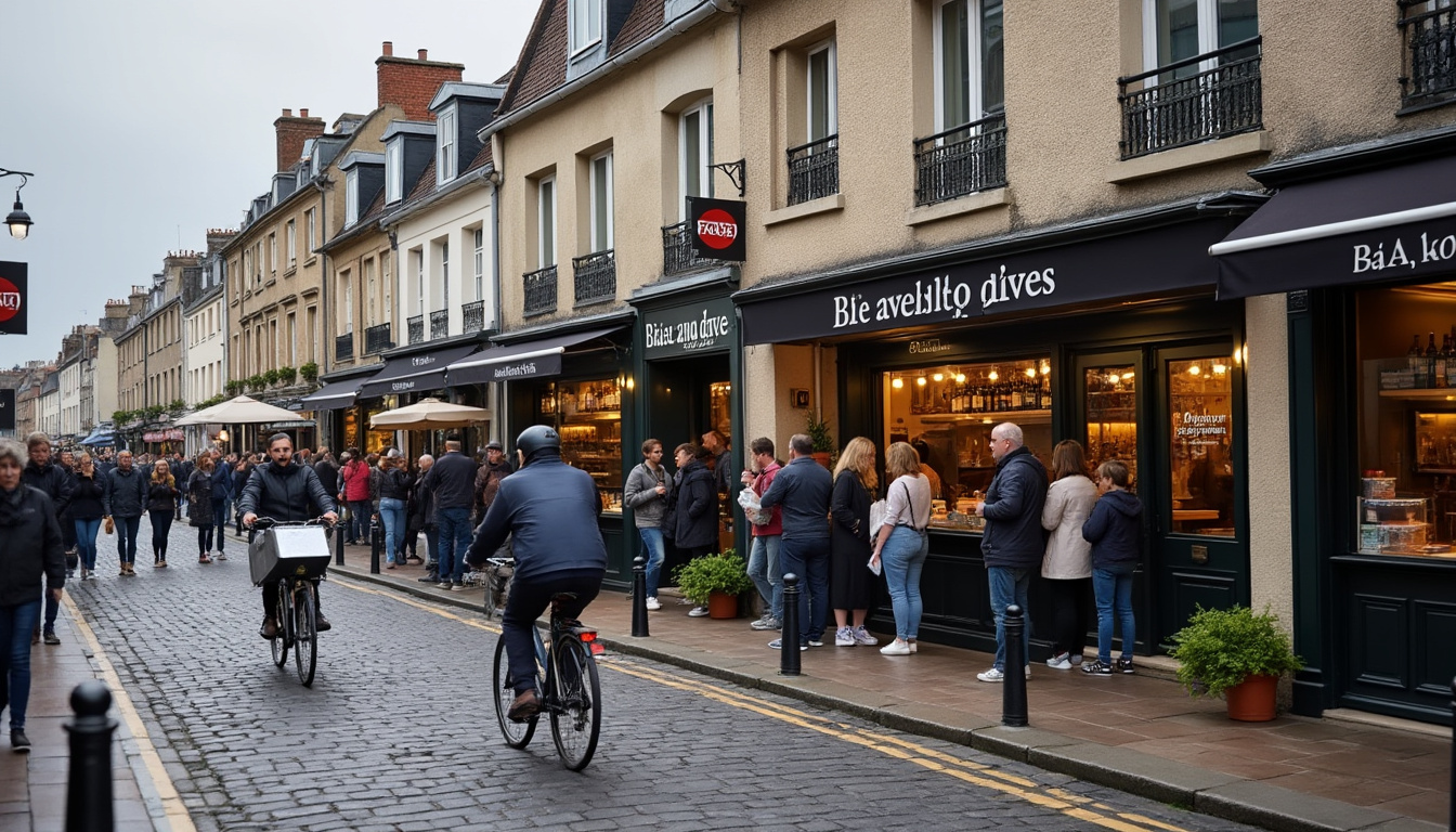 à cherbourg, une rue du centre-ville s’est imposée comme un incontournable du fast-food. découvrez comment elle est devenue un haut lieu de la restauration rapide.