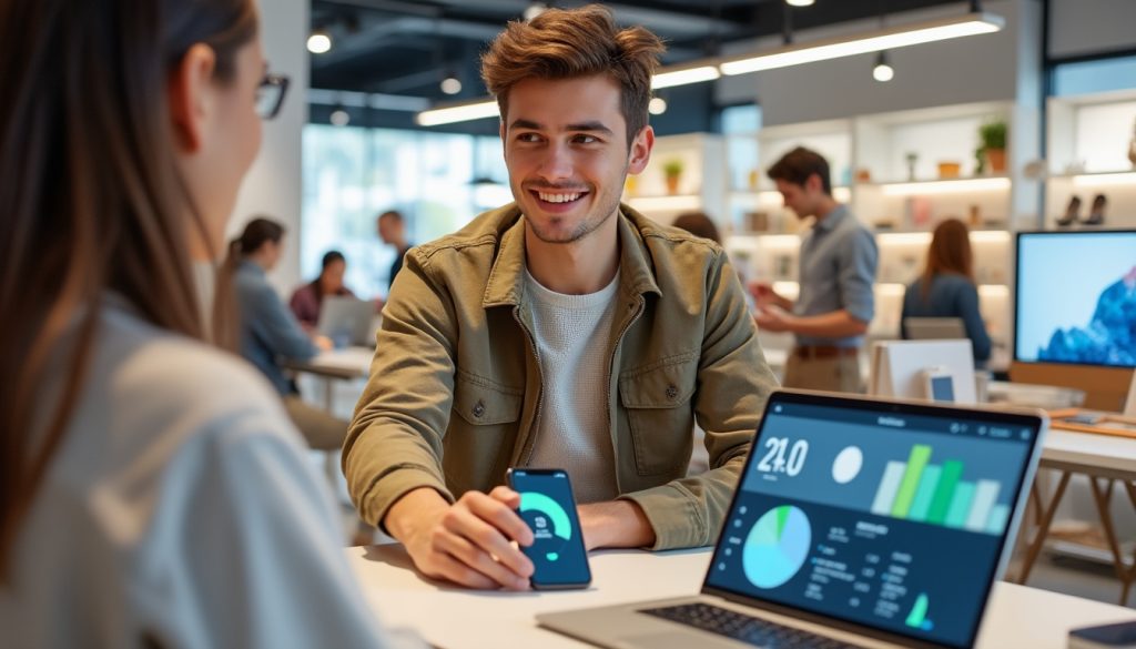 Alternance : devenez vendeur(se) et chargé(e) de communication digitale en Bachelor Marketing 1 en alternance, développez vos compétences en vente et en communication digitale avec notre bachelor marketing et préparez-vous aux métiers du commerce.